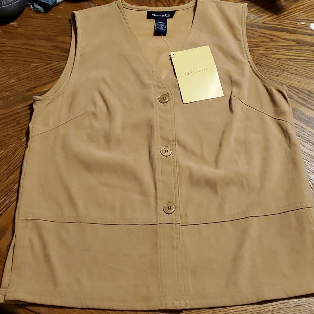 Vintage Denim & Co. Moleskin Vest S